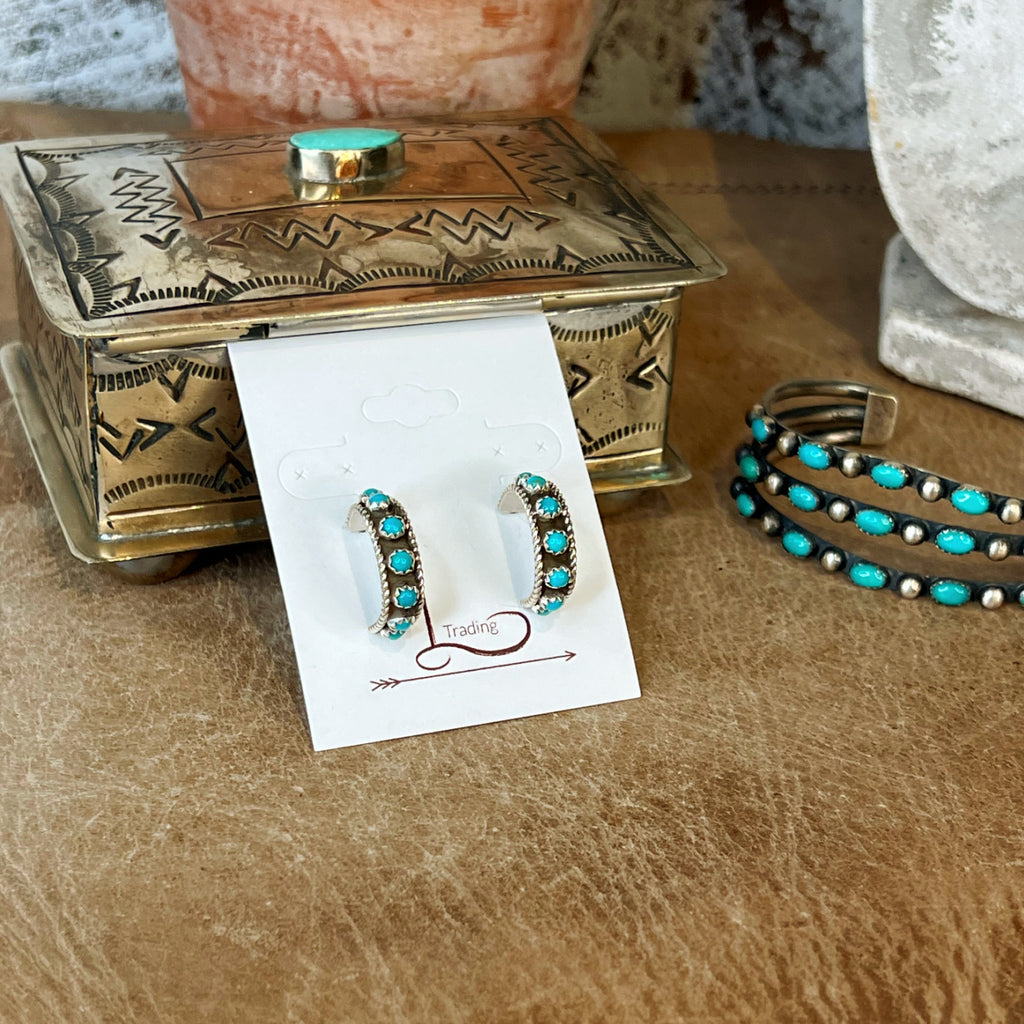 The Mini Turquoise Hoops