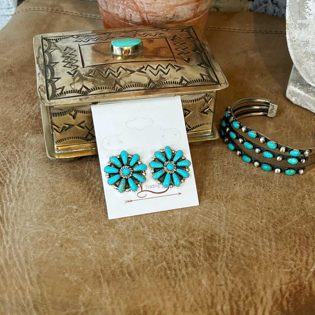 Azul Turquoise Mini Cluster Earrings