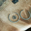 Grande Turquoise Hoops