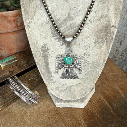 The Sonoran Turquoise Thunderbird Pendant