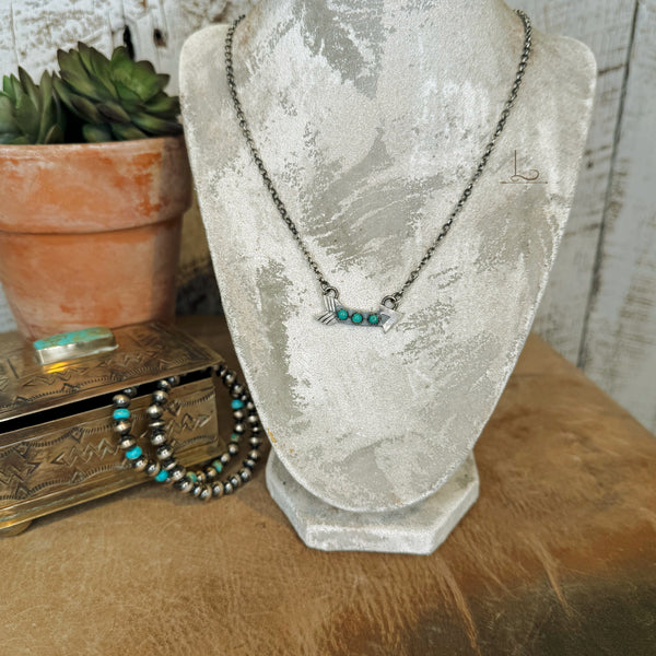 The Sterling & Turquoise Arrow Necklace