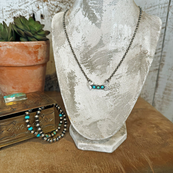 The Sterling & Turquoise Arrow Necklace