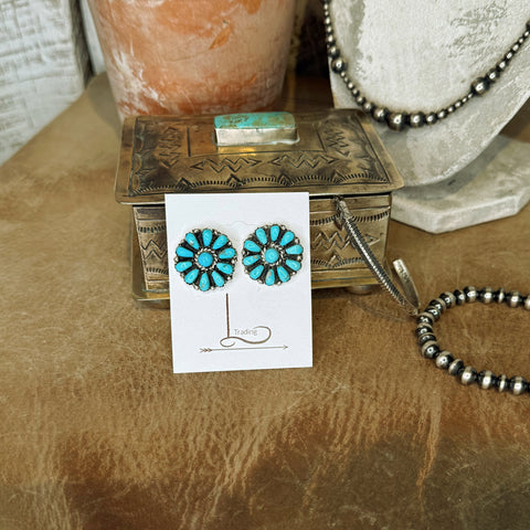 Azul Turquoise Mini Cluster Earrings
