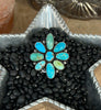 The Kingman Turquoise Cluster Ring