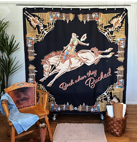 Back When They Bucked ~ Shower in Black