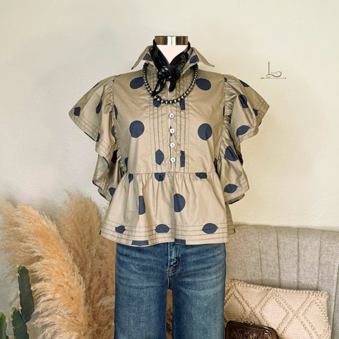 The Camden in Taupe & Navy