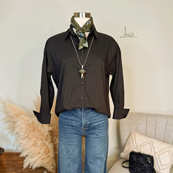 The Updated Classic Shirt in Black