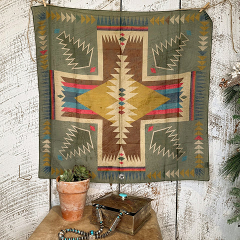 Cross Me - Bandana Wild Rag in Olive