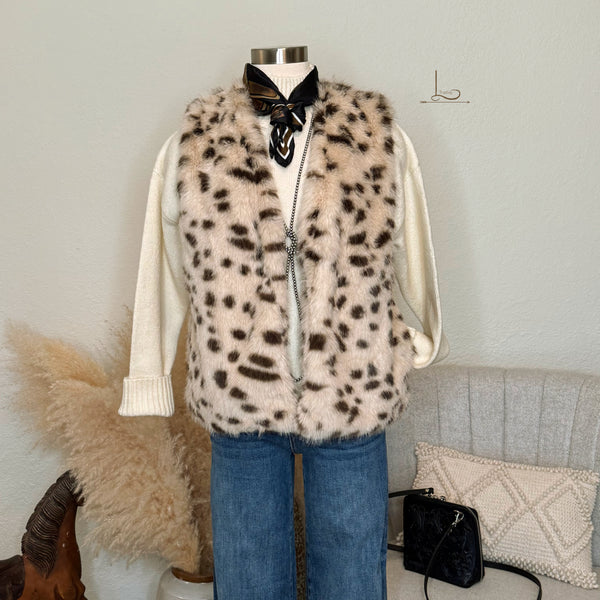 The Rivers Luxe Faux Fur Vest
