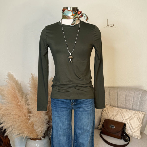 The Olive Fitted Tee