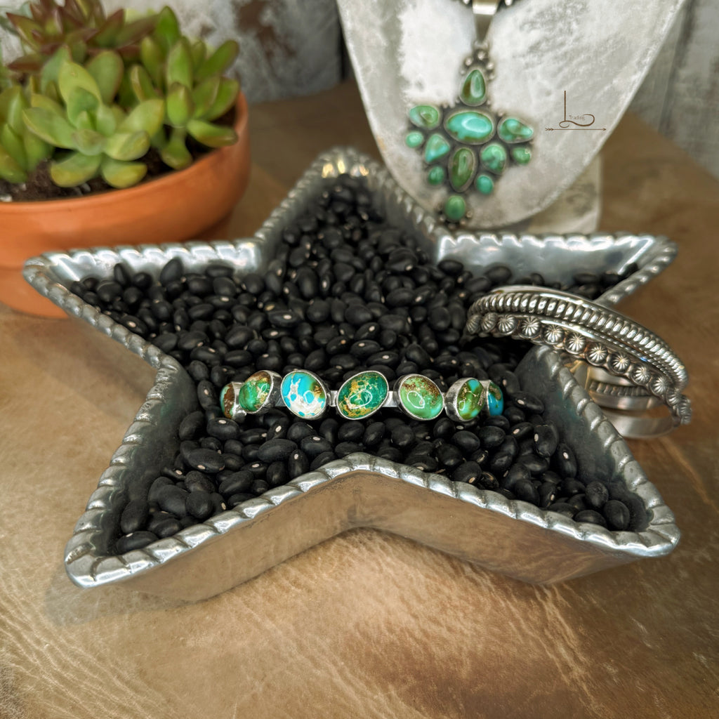 The Sonoran Turquoise Siete Cuff