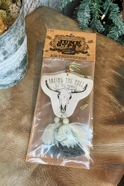 TAKING THE BULL BY THE HORNS ~ Freshener