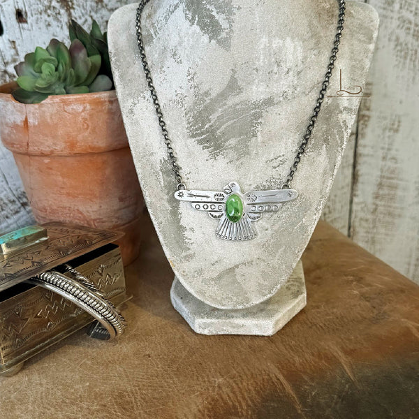 The Sterling & Turquoise Thunderbird Necklace