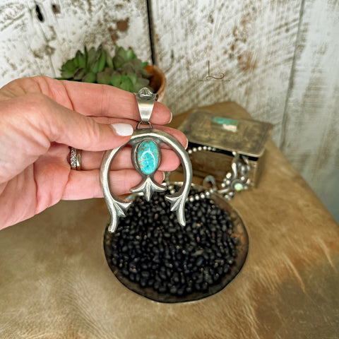 The Chimney Butte Turquoise Naja Pendant