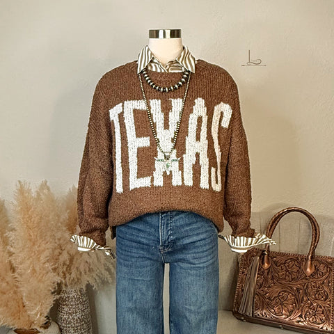 TEXAS Sweater in Mocha