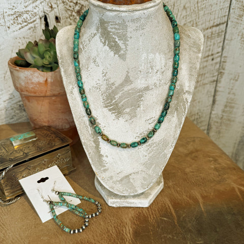 Verde Turquoise & Sterling Silver Necklace