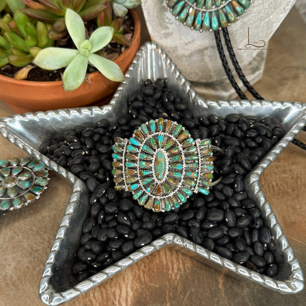 The Verde Turquoise Cluster Cuff