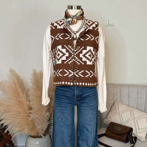 The Mesa Flatts Vest in Brown