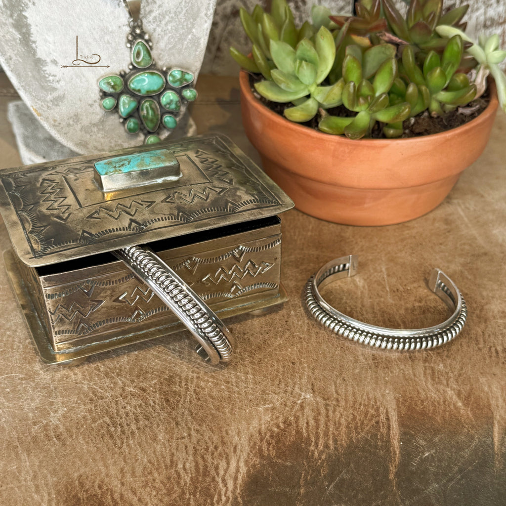 The Sterling Silver Rope Cuff