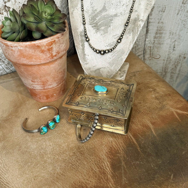 Hand Stamped Silver Box