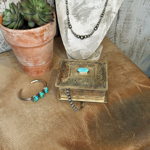 Hand Stamped Silver Box