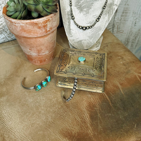 Hand Stamped Silver Box