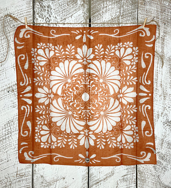 Bonita Bandana Muted Orange~ Shorty Wild Rag