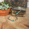 The Twisted Sterling Blue Turquoise Stacker Cuff