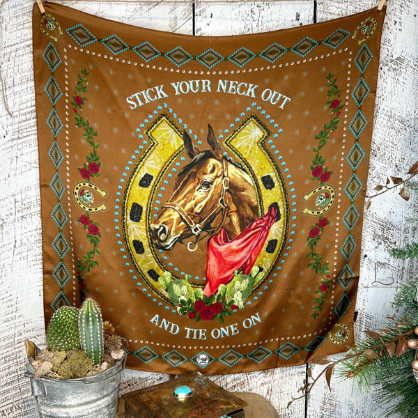 Hold Your Horses ~ Shorty Silk Wild Rag