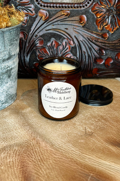 Leather & Lace ~ Candle