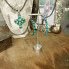 The Grande Kingman Turquoise Hoops