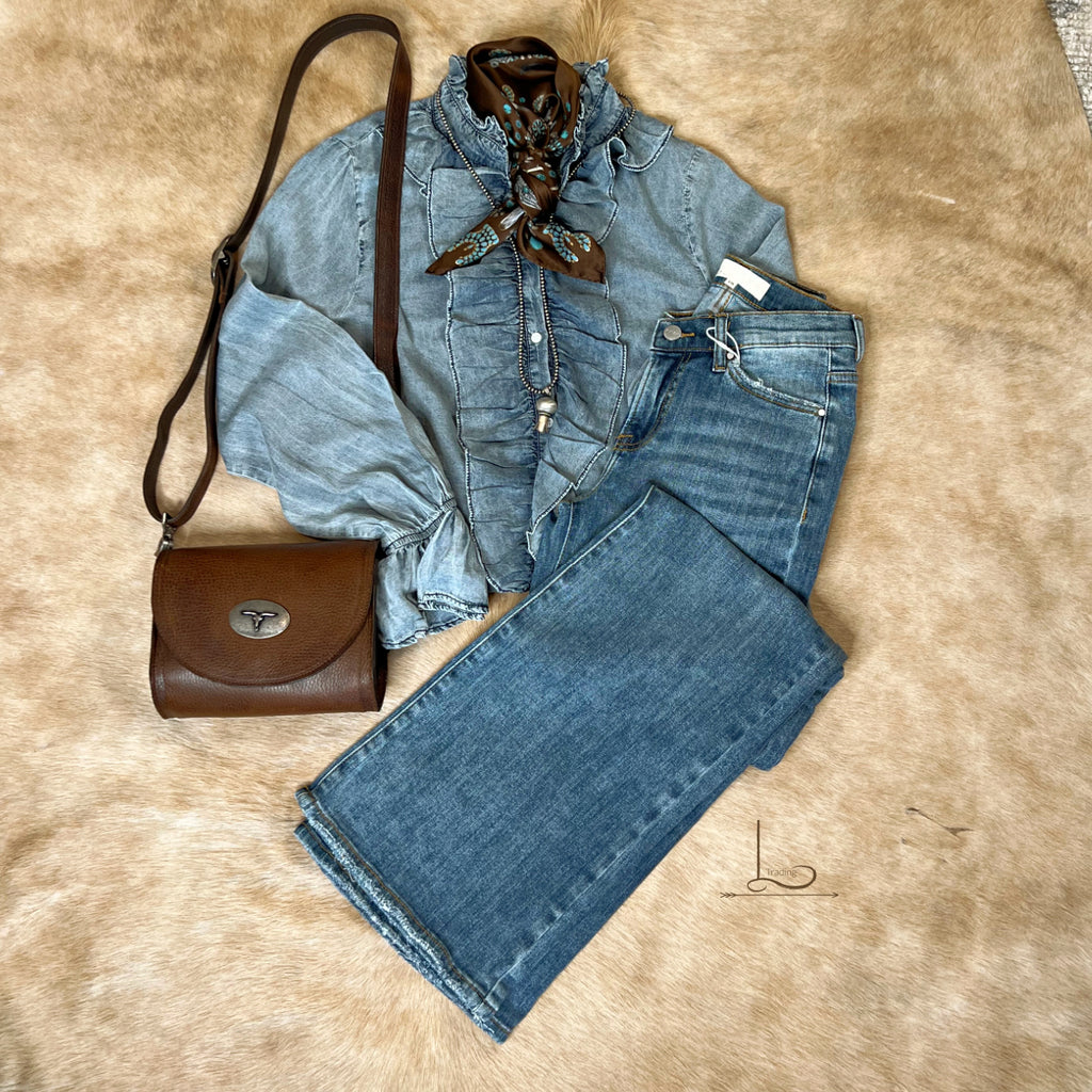 The Katy ~ Wide Leg Jeans