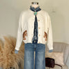 The Equestrian Cardigan in Cream