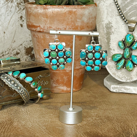 The Kingman Turquoise Cross Earrings