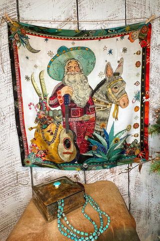 Santa of The South~ Shorty Silk Wild Rag