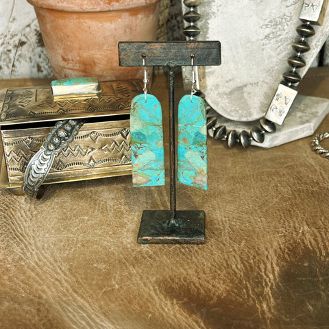 Grande Verde Turquoise Slab Earrings