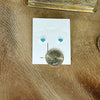 The Tiny Turquoise Heart Studs