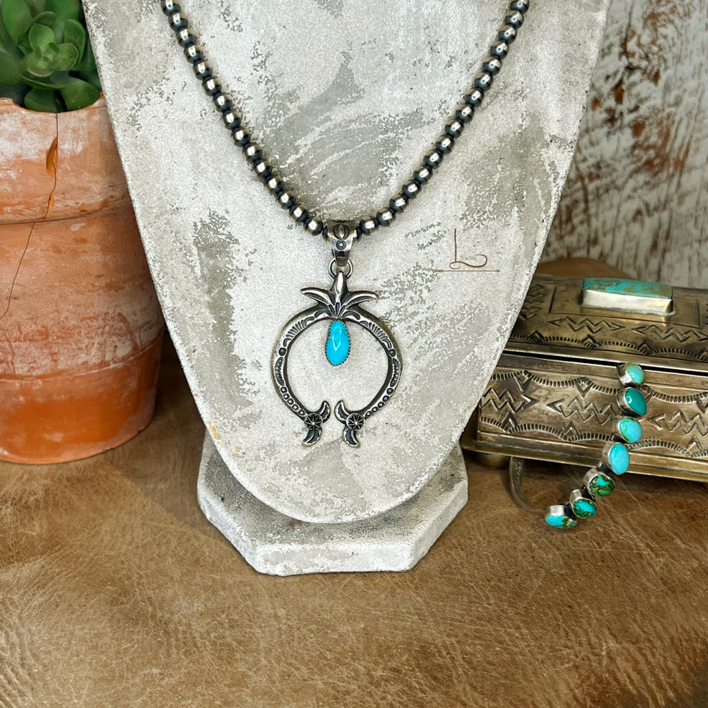 The Azul Turquoise Midi Naja Pendant