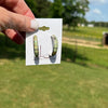 Royston Verde Turquoise Inlay Hoops