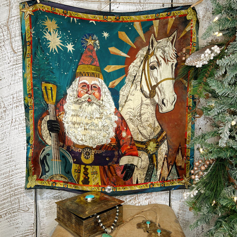 Santa's Steed ~ Silk Shorty Wild Rag