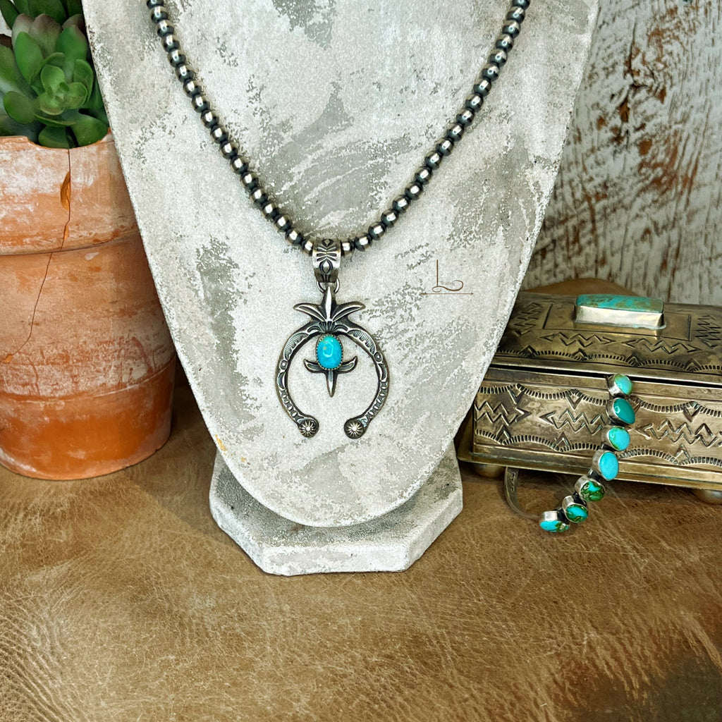 The Azul Turquoise Midi Naja Pendant