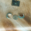 The Turquose & Sterling Silver Mini Hoops