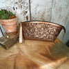 Cosmetica Chica Tooled Leather in Metallic Bronze -Cosmetic Tote