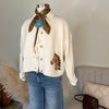 The Equestrian Cardigan in Cream