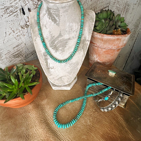 17" Graduated Turquoise Necklace