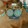 Grande Verde Turquoise Cluster Earrings