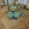 Grande Verde Turquoise Cluster Earrings