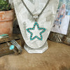 The Grande Turquoise Open Star Pendant