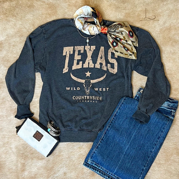 Texas Wild West Mineral Washed Sweatshirt
