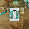 Grande Turquoise Half Cluster Earrings